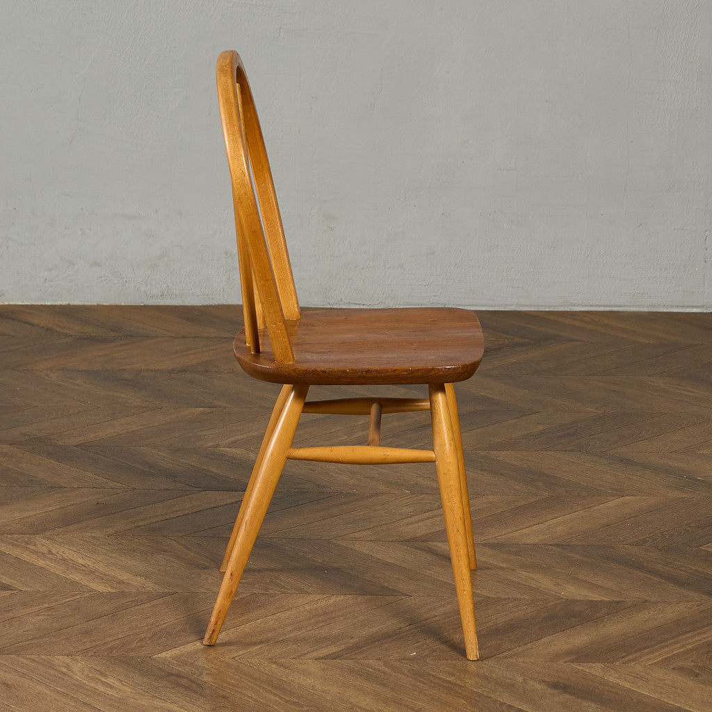 ヴィンテージ 4本 スポーク フープバックチェア ラウンドゴールドラベル