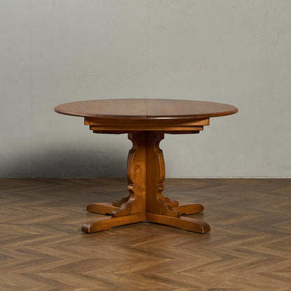 エクステンション ラウンドダイニングテーブル (2700)  ラウンドゴールドラベル