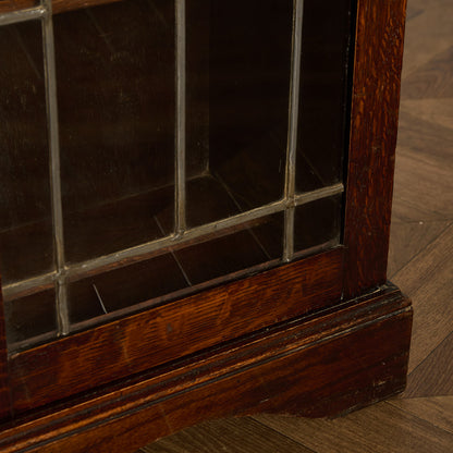 英国 クラシック オーク材 ブックケース 食器棚