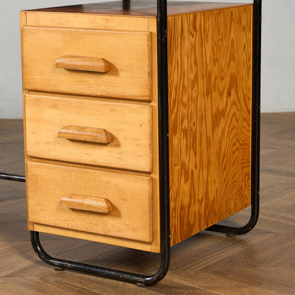 オランダヴィンテージ 片袖デスク