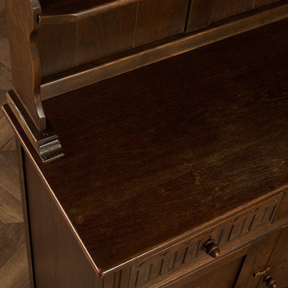 オーク材 ウェルシュドレッサー 食器棚