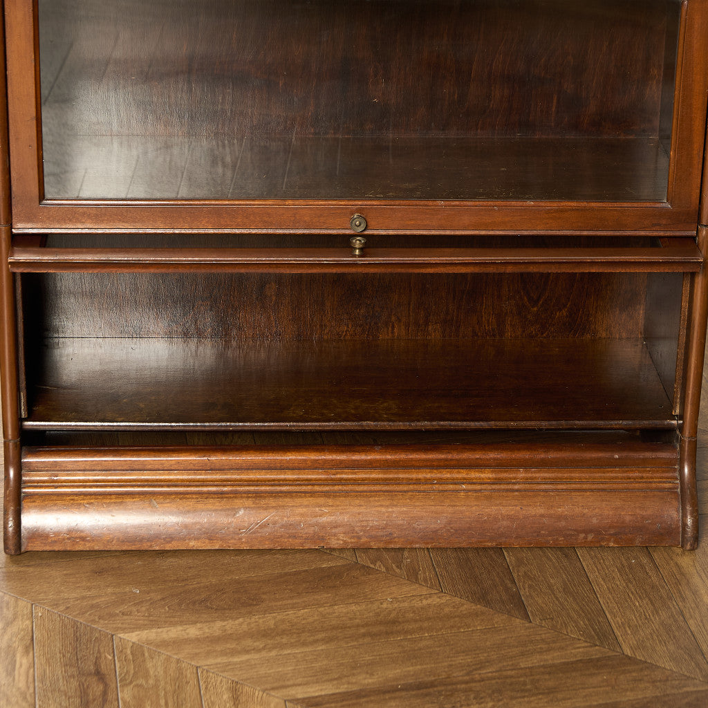 英国 クラシック 3段 スタッキング ブックケース