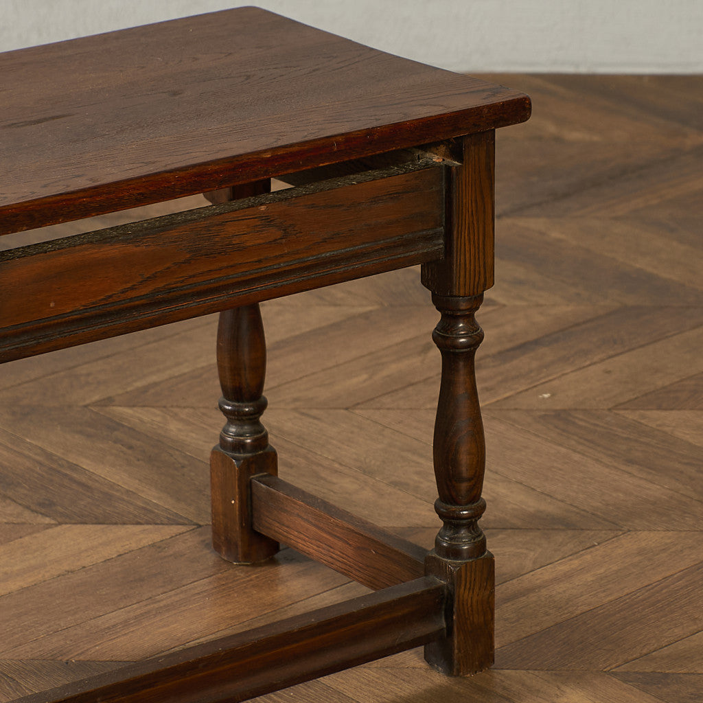 英国 クラシック オーク材 ネストテーブル