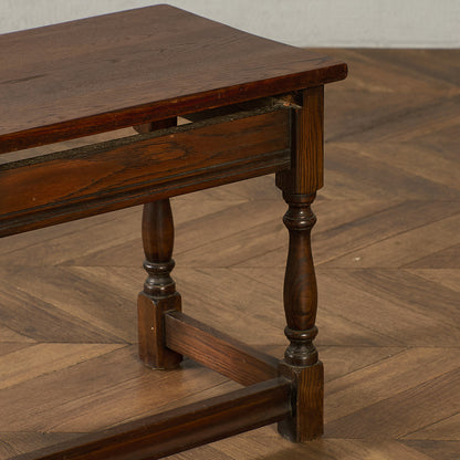 英国 クラシック オーク材 ネストテーブル