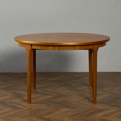 エクステンション ラウンドダイニングテーブル / 天板再塗装済み