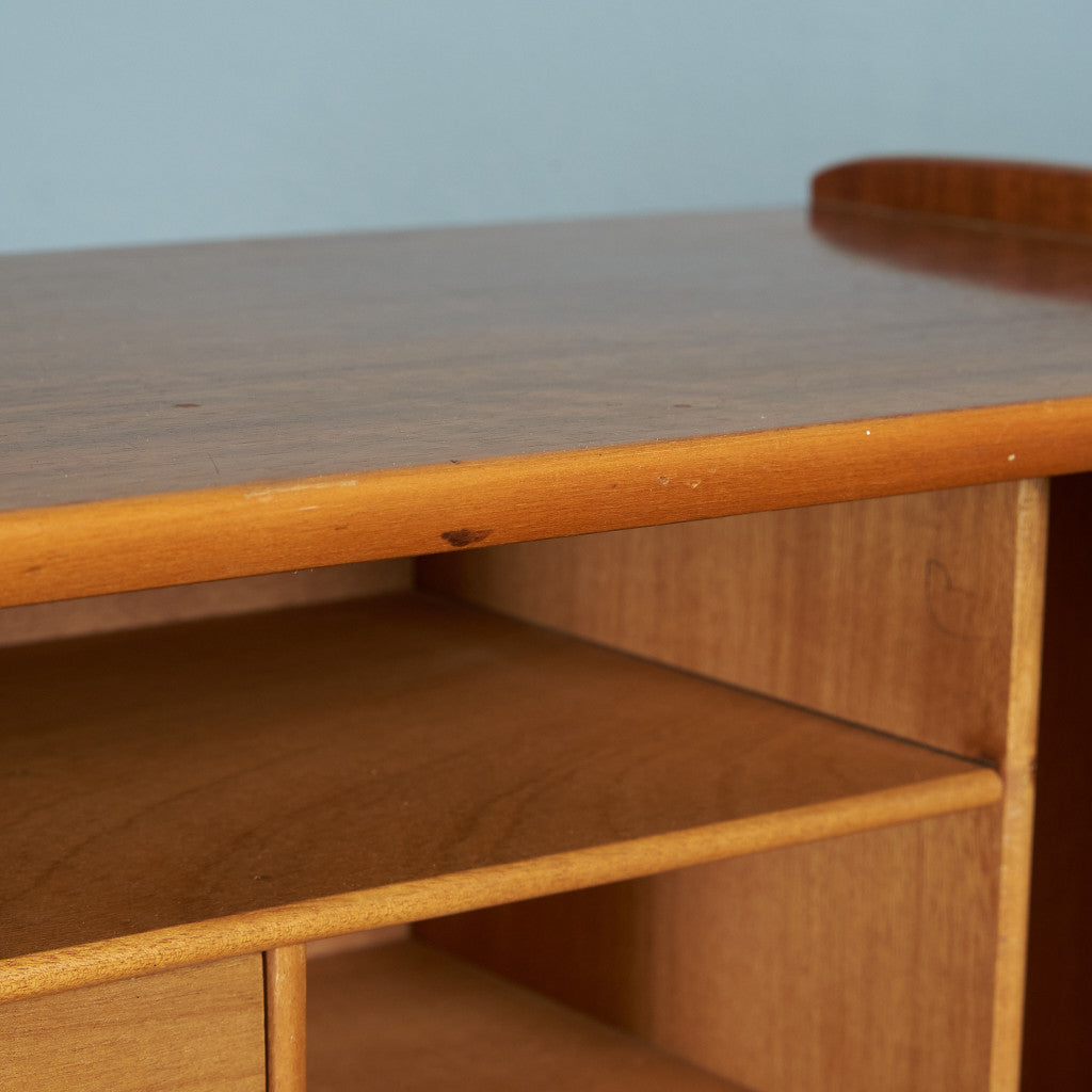 英国 ヴィンテージ 蛇腹式 ライティングビューロー デスク #84712