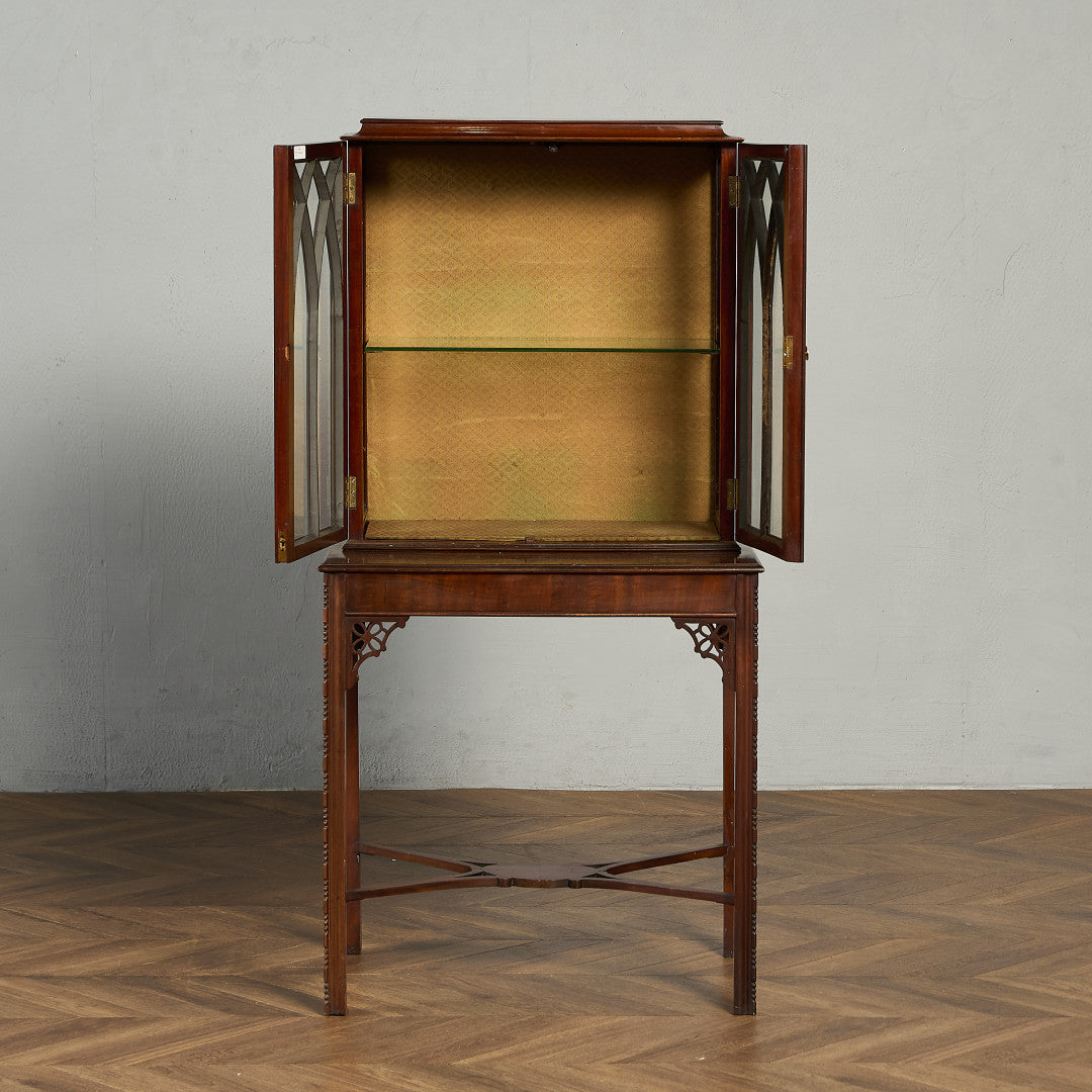 英国 クラシック ディスプレイ ガラス キャビネット #91846