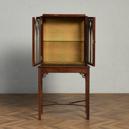 英国 クラシック ディスプレイ ガラス キャビネット #91846