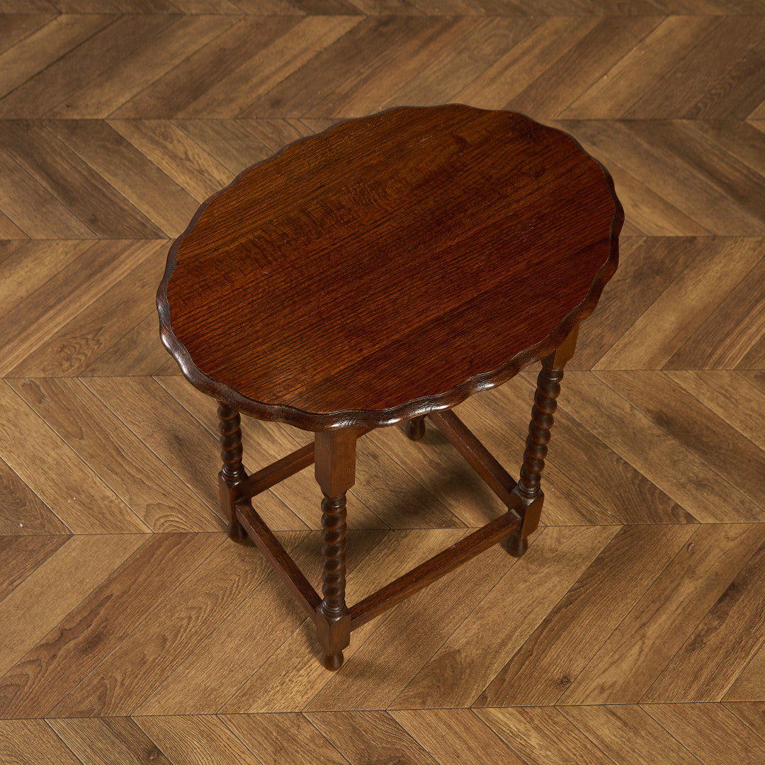 英国 クラシック バーリーシュガーツイスト サイドテーブル