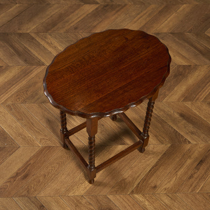 英国 クラシック バーリーシュガーツイスト サイドテーブル