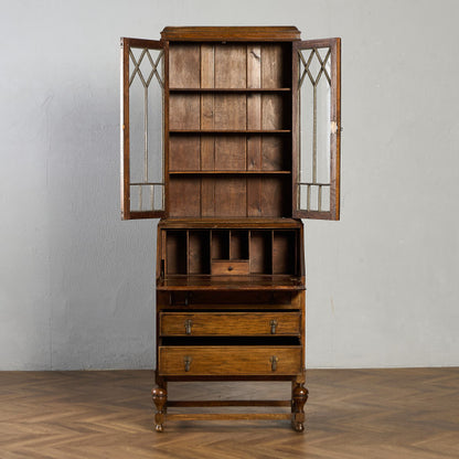 英国 クラシック ビューロー ブックケース デスク