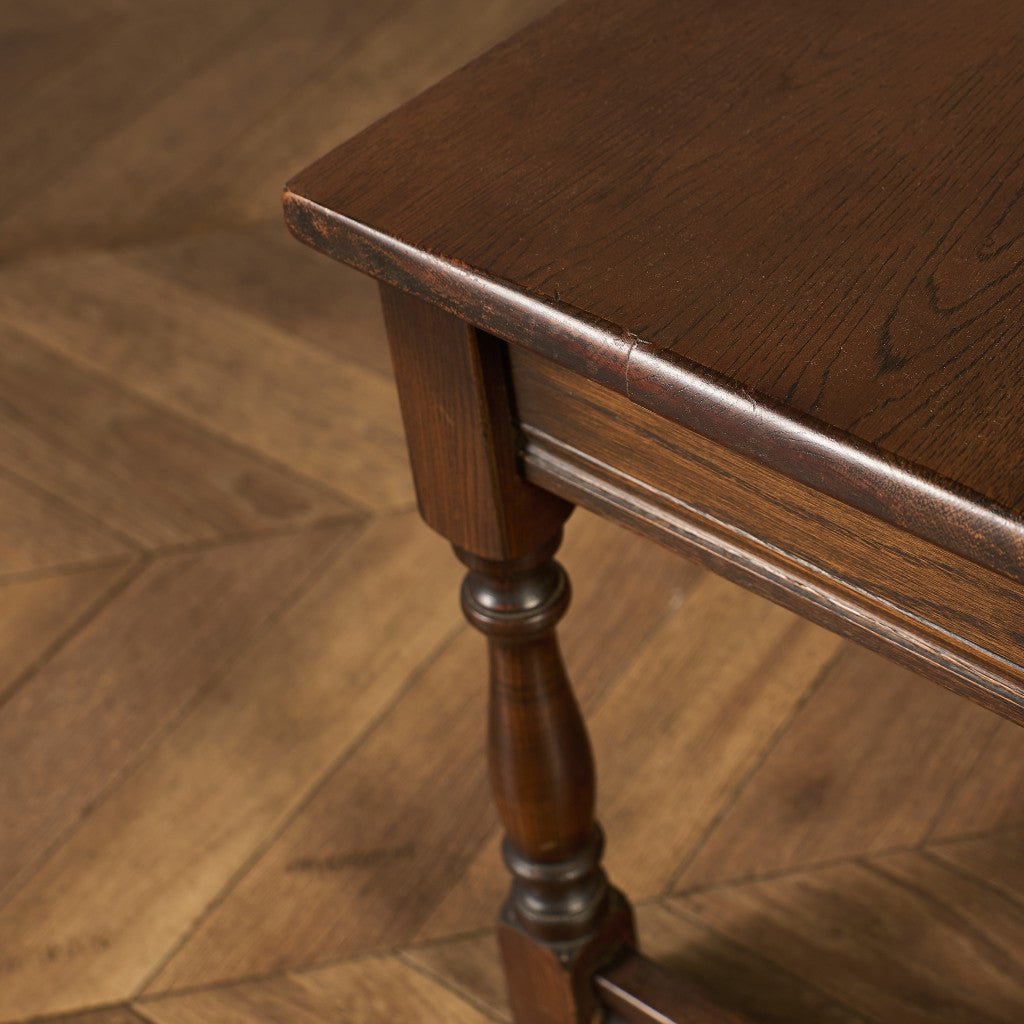 英国 クラシック オーク材 ネストテーブル