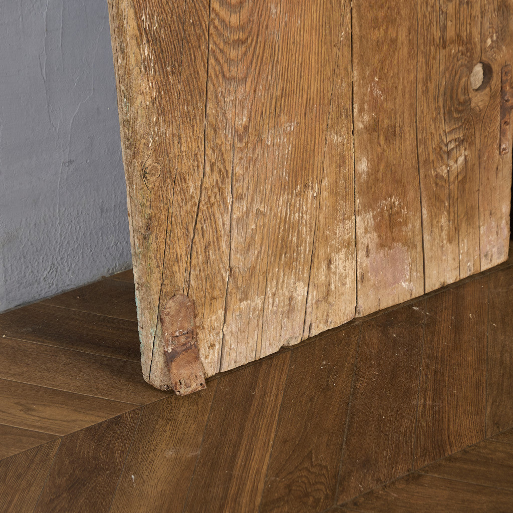 英国 アンティーク 両開き 鉄格子 ウッド ドア 2点セット