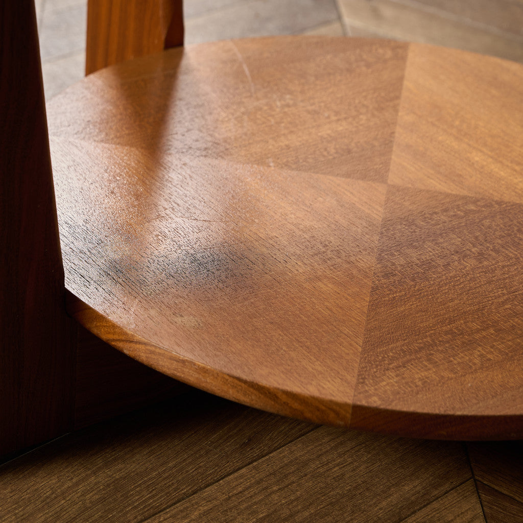 英国 ヴィンテージ ガラストップ コーヒーテーブル