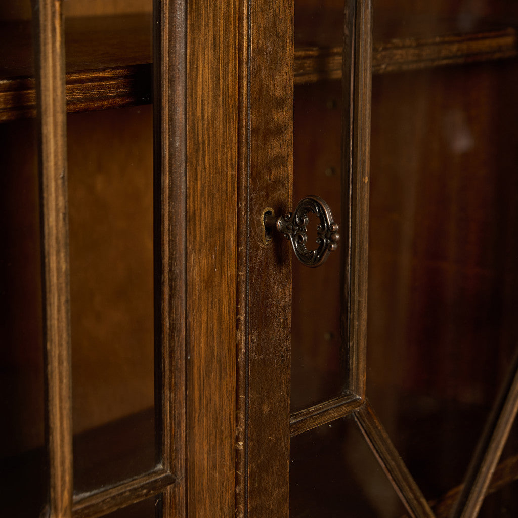 英国 クラシック エドワーディアン 様式 ブックケース カップボード