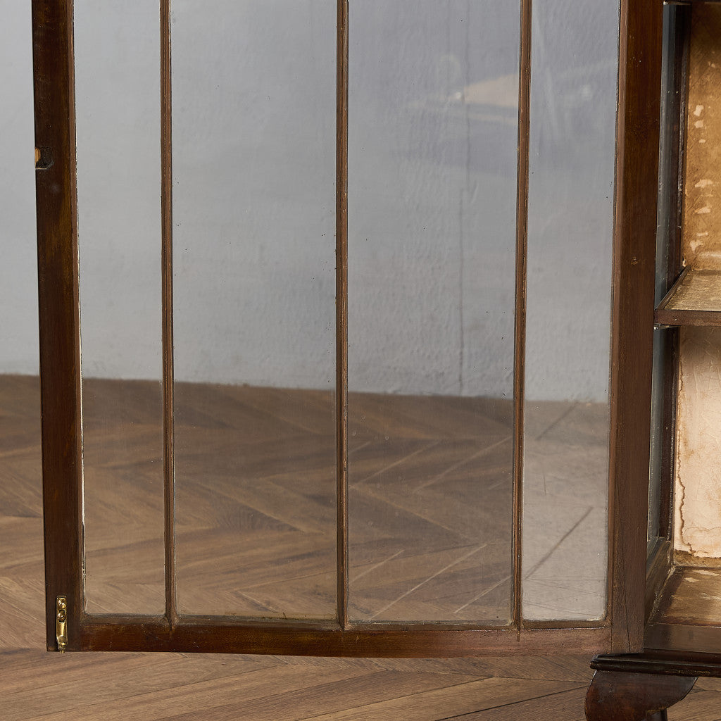 英国 クラシック ディスプレイ ガラス キャビネット