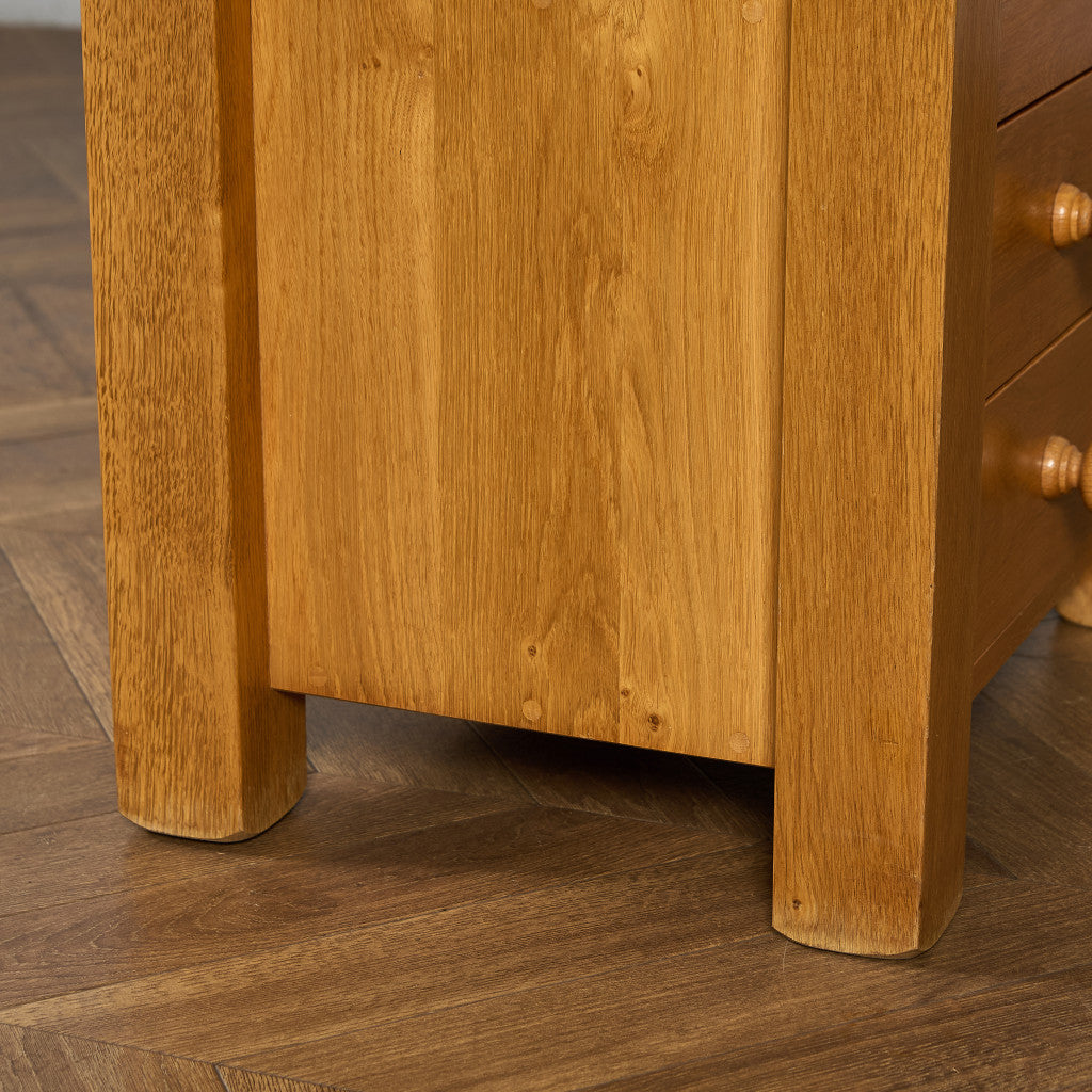 オランダ製 オーク 無垢材 サイドキャビネット