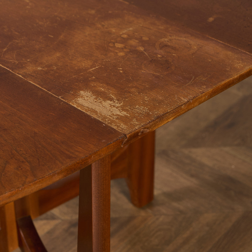 イギリス ヴィンテージ ドロップリーフ ゲートレッグテーブル