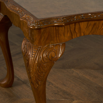 英国 クラシック ガラストップ センターテーブル #86977