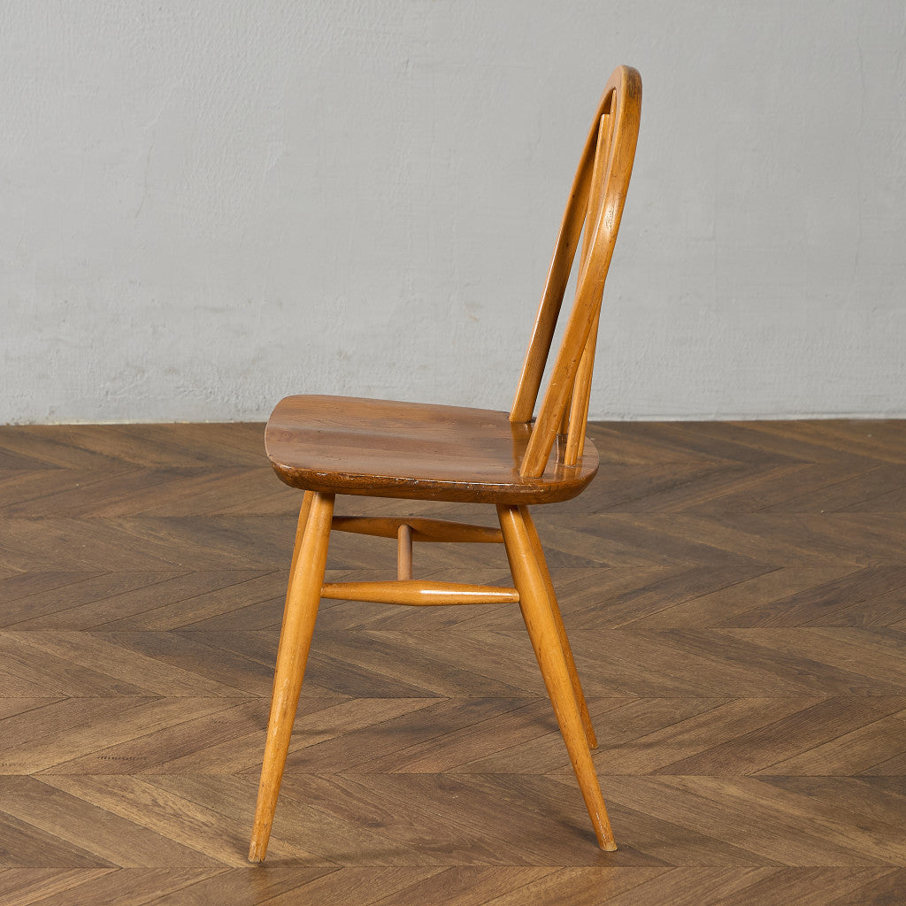 ヴィンテージ 4本 スポーク フープバックチェア ブルーラベル