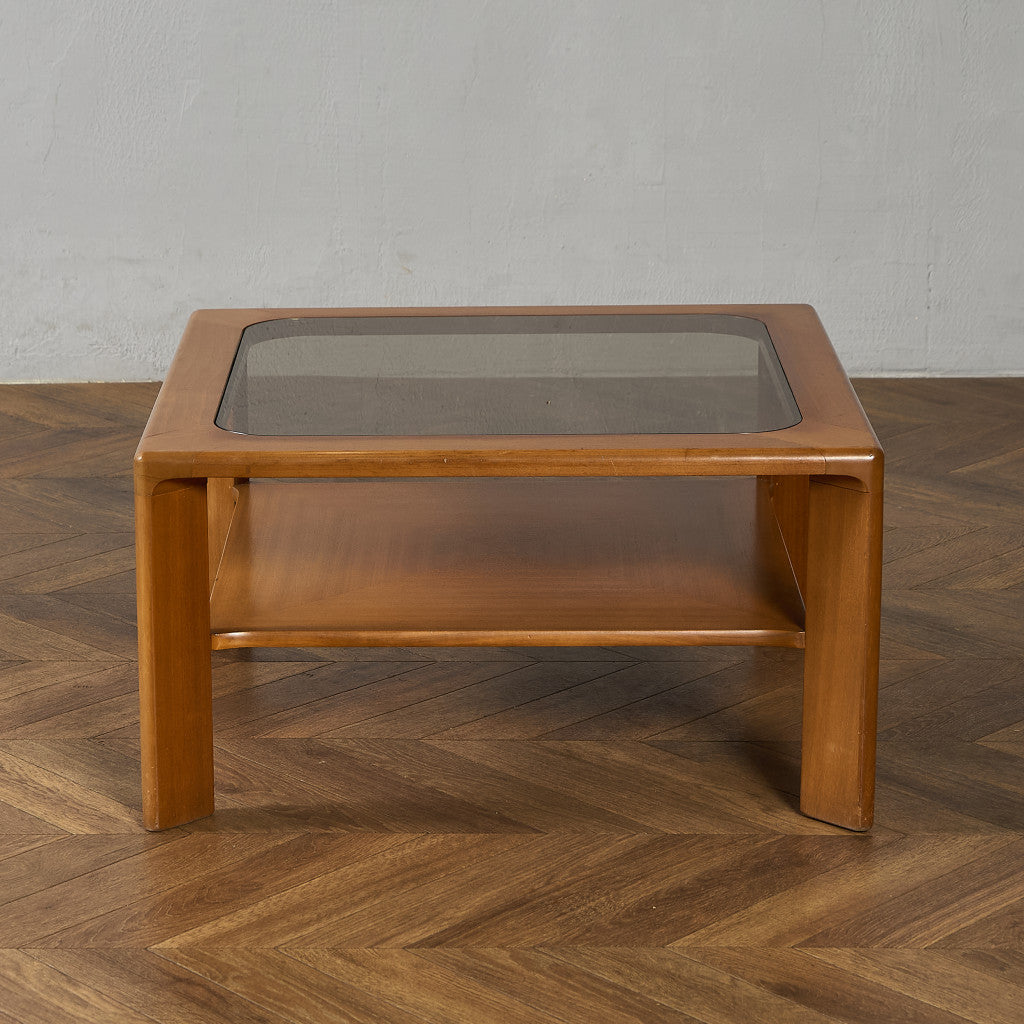 ヴィンテージ  ガラストップ コーヒーテーブル