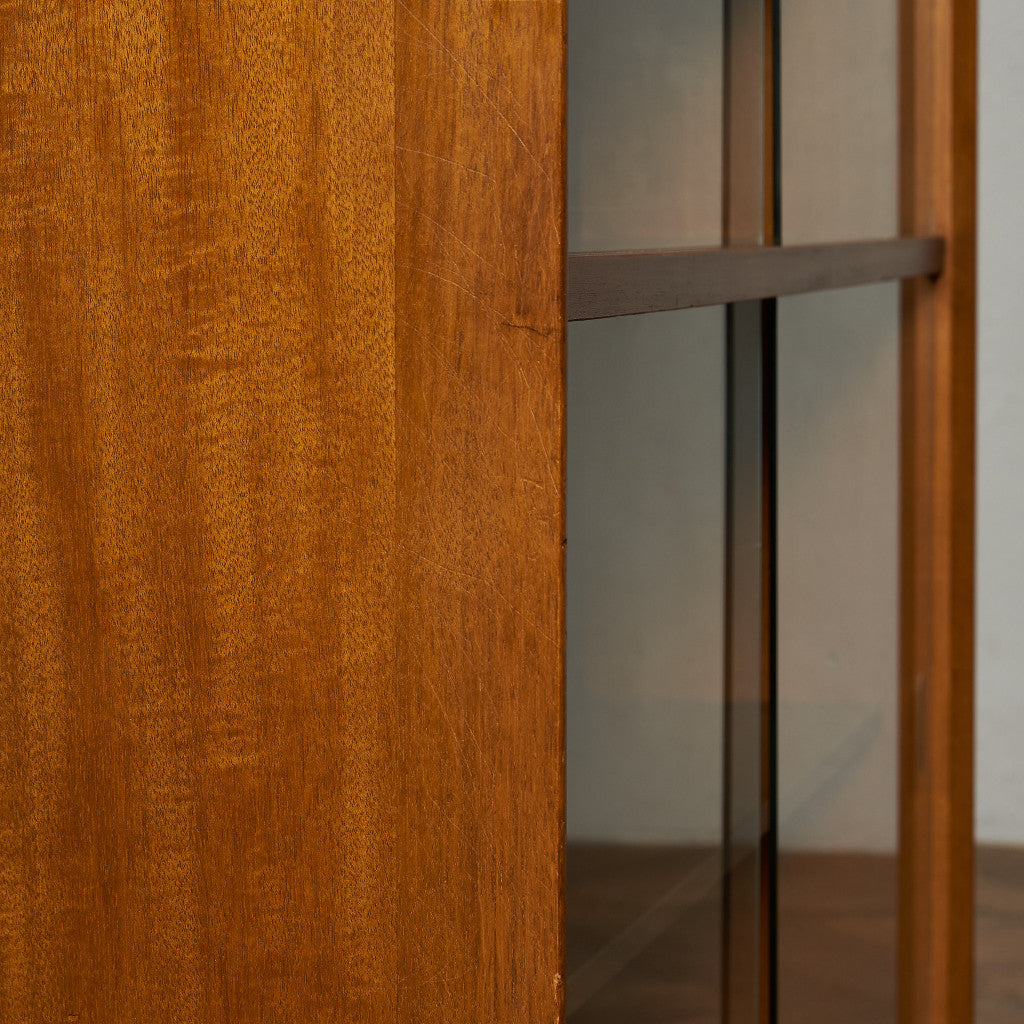 ヴィンテージ ガラスキャビネット 本棚