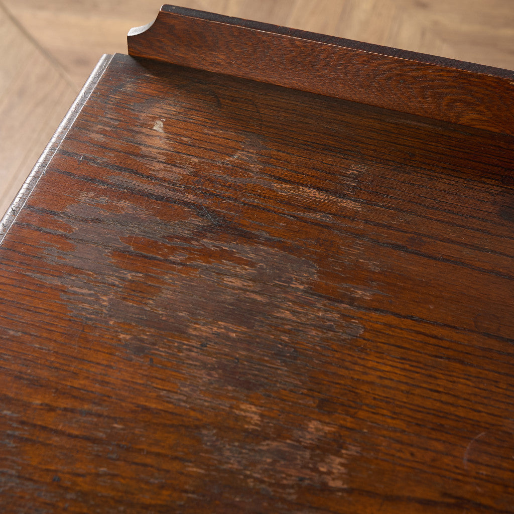 英国 クラシック オーク材 3段チェスト