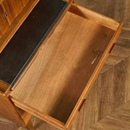 英国 ヴィンテージ 蛇腹扉 ライティングビューロー