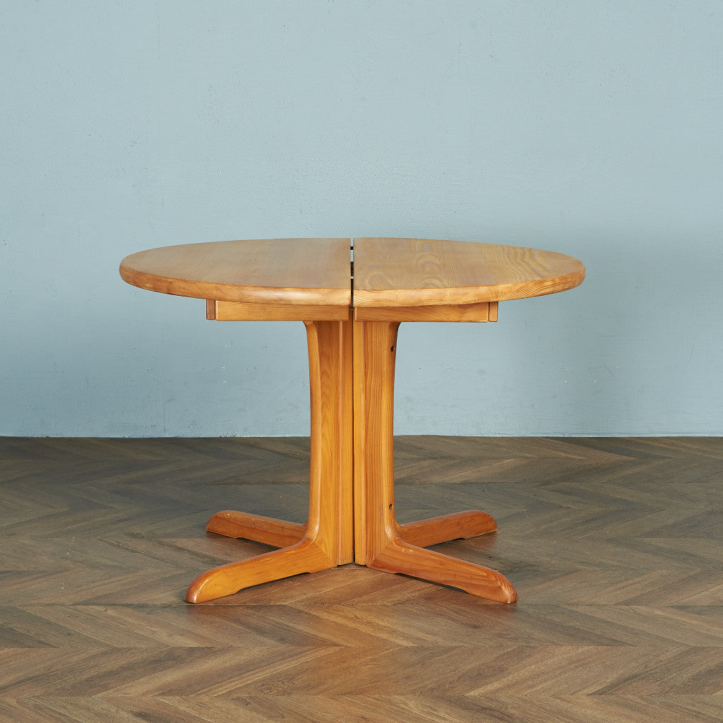 デンマークヴィンテージ エクステンション ラウンドダイニングテーブル