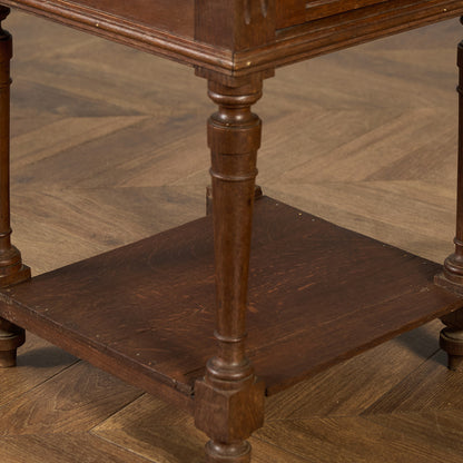 英国 クラシック 大理石 サイドキャビネット #96619