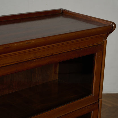 英国 クラシック 3段 スタッキング ブックケース