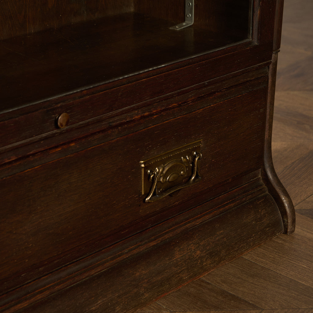 英国 アンティーク スタッキングブックケース 食器棚