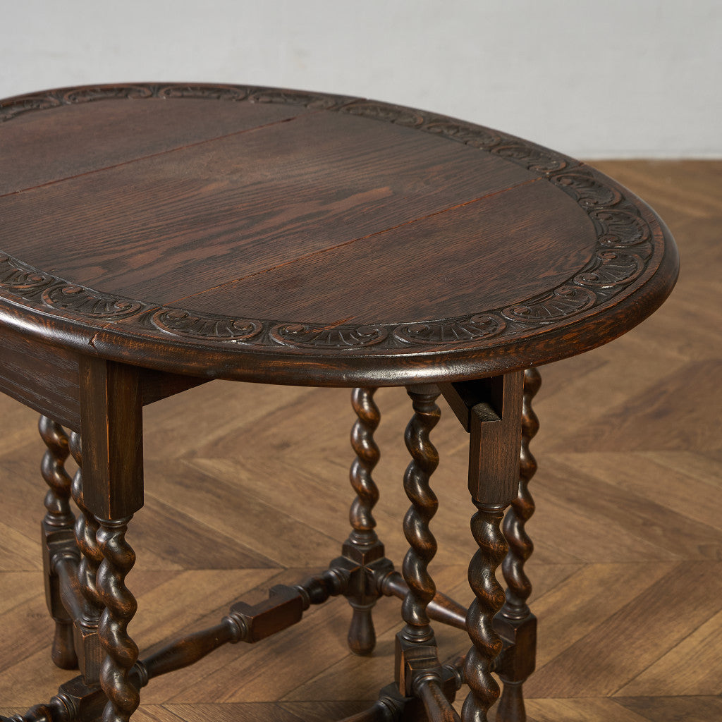 英国 クラシック ドロップリーフ ゲートレッグテーブル