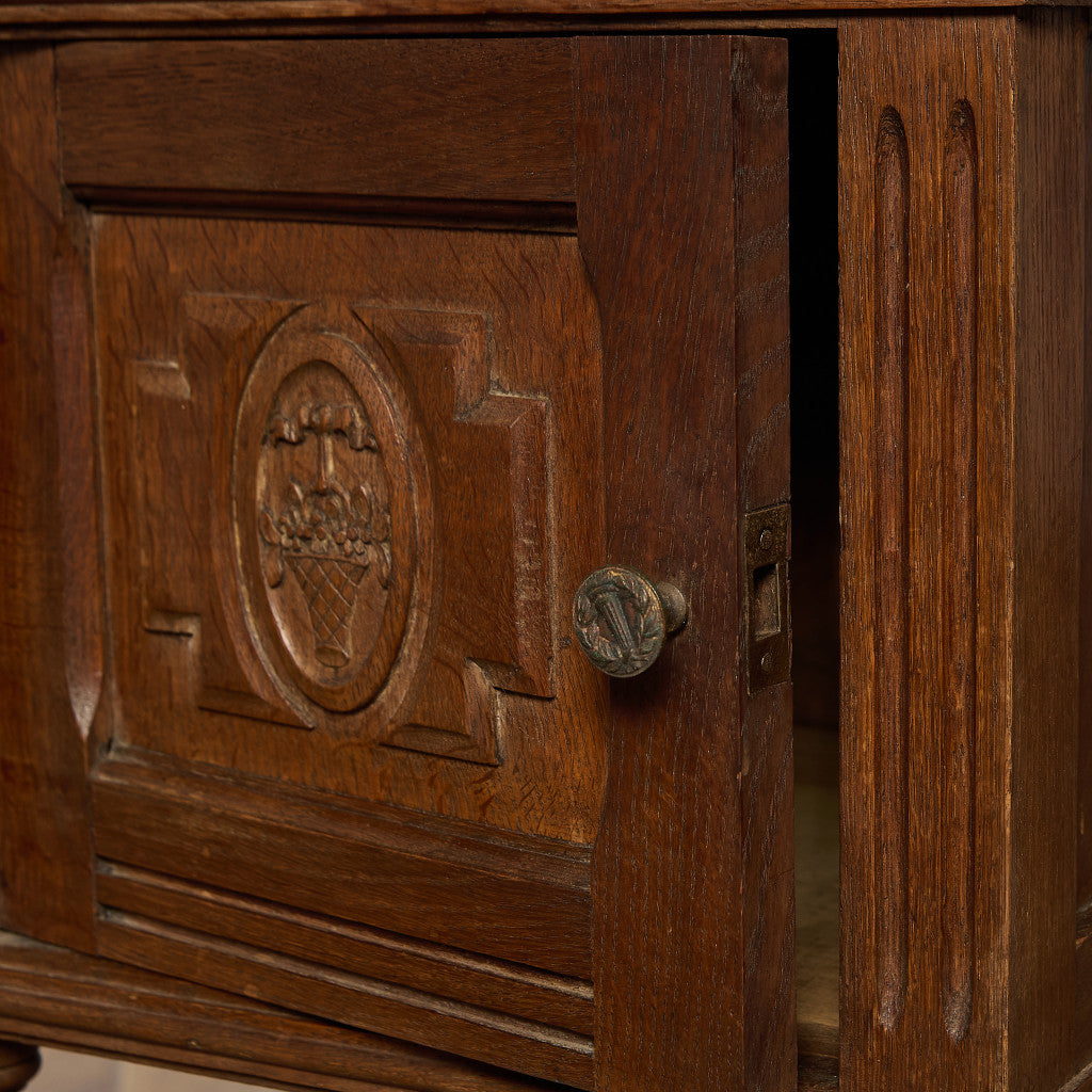 英国 クラシック 大理石 サイドキャビネット #96619