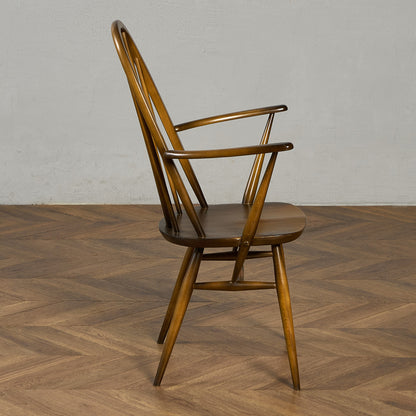 ヴィンテージ クエーカー アームチェア ラウンドゴールドラベル