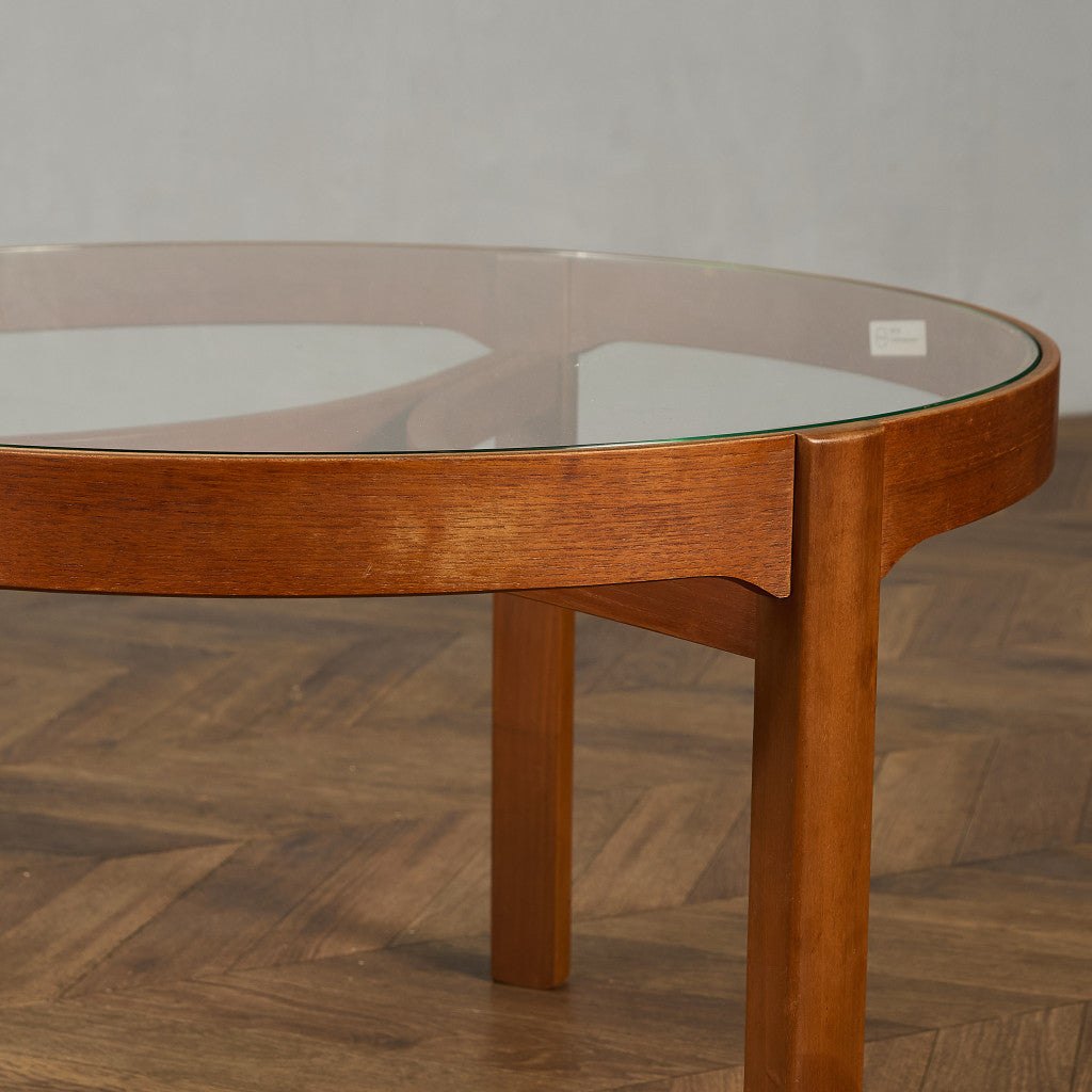 ヴィンテージ ガラストップ コーヒーテーブル