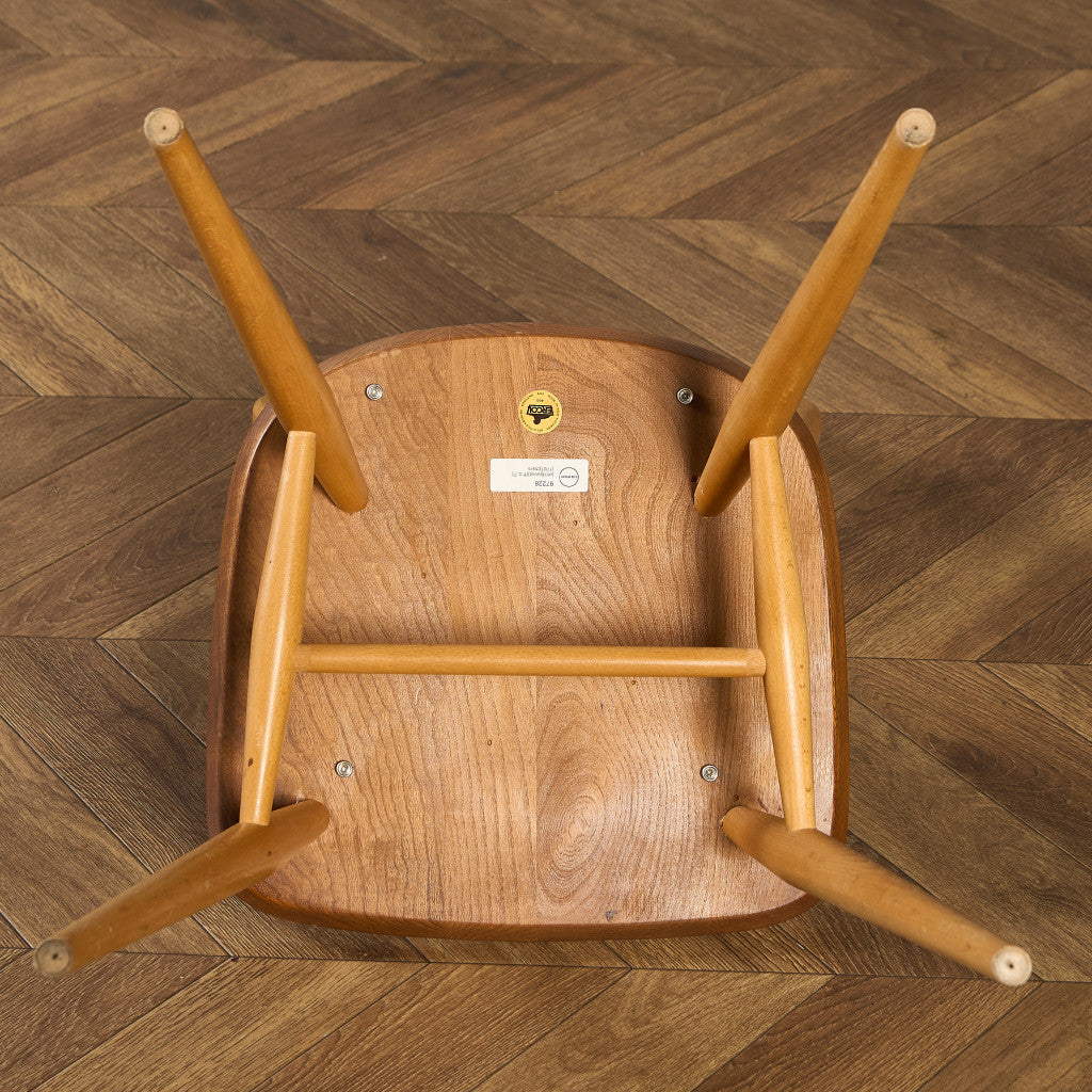 ヴィンテージ 4本 スポーク フープバックチェア ラウンドゴールドラベル