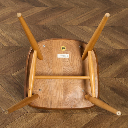 ヴィンテージ 4本 スポーク フープバックチェア ラウンドゴールドラベル