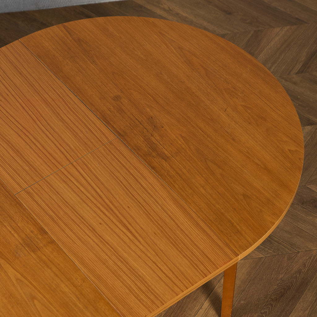 英国 ヴィンテージ エクステンション ラウンド ダイニングテーブル