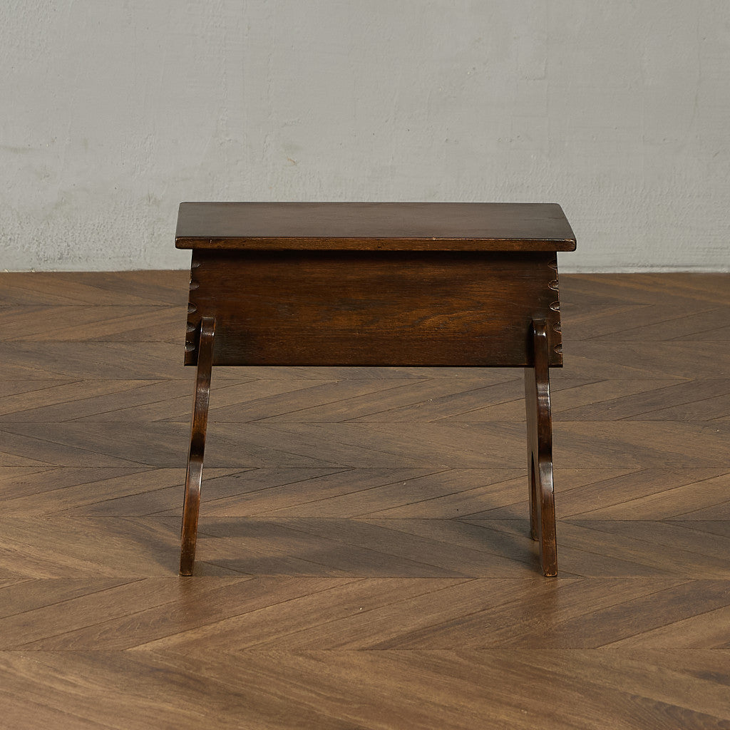 英国 クラシック 収納付 サイドテーブル