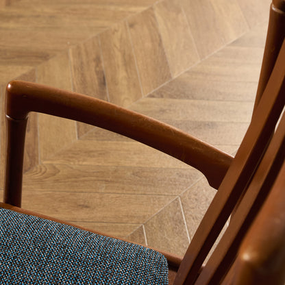 スラットバック アームチェア 座面張替え済み (LUUM)