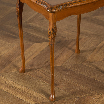 英国 クラシック ガラストップ ネストテーブル #95562