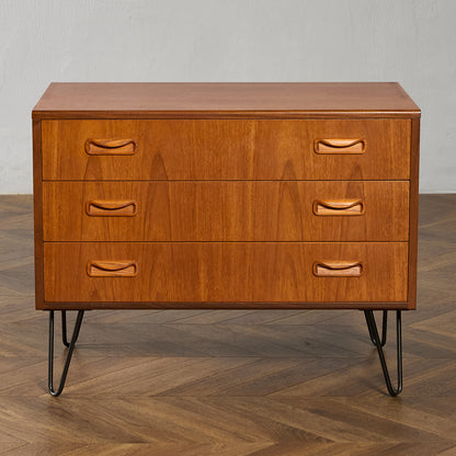 ジープラン G-PLAN Fresco 3段チェスト カスタム アイアン ヘアピンレッグ #95488