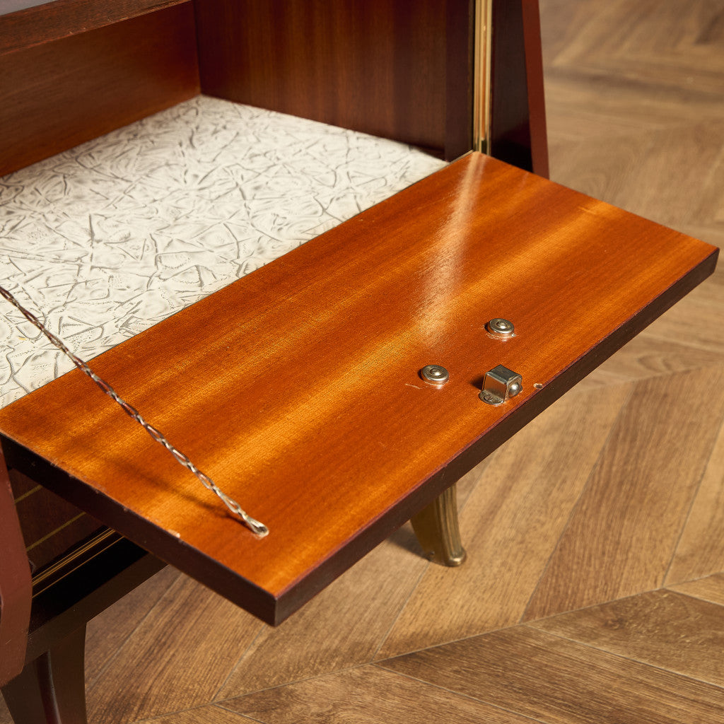 英国 ヴィンテージ ベッドサイド キャビネット