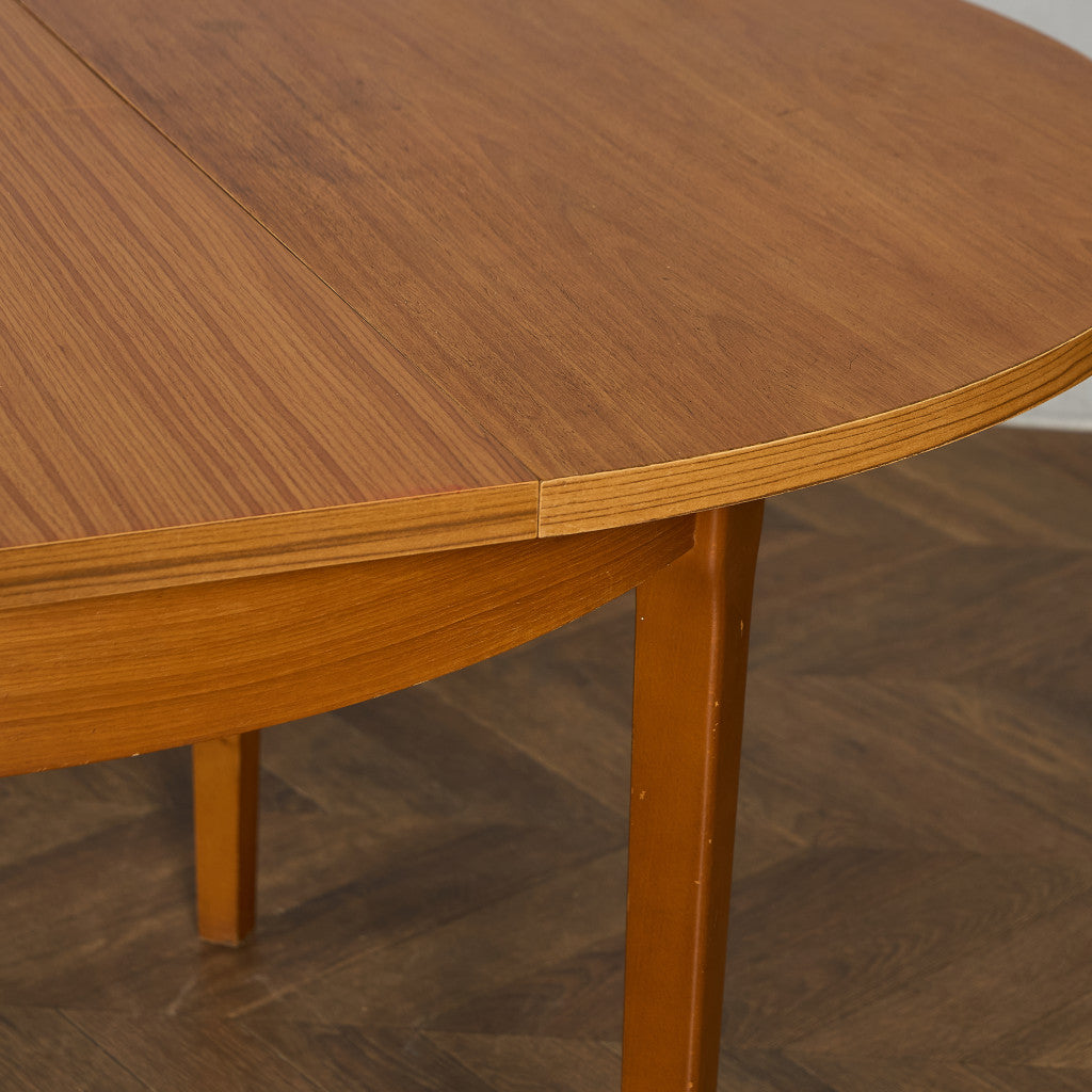 英国 ヴィンテージ エクステンション ラウンド ダイニングテーブル