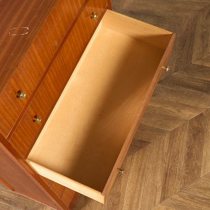 英国 ヴィンテージ 6段 トール チェスト