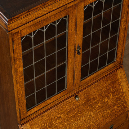 英国 クラシック ビューロー ブックケース デスク