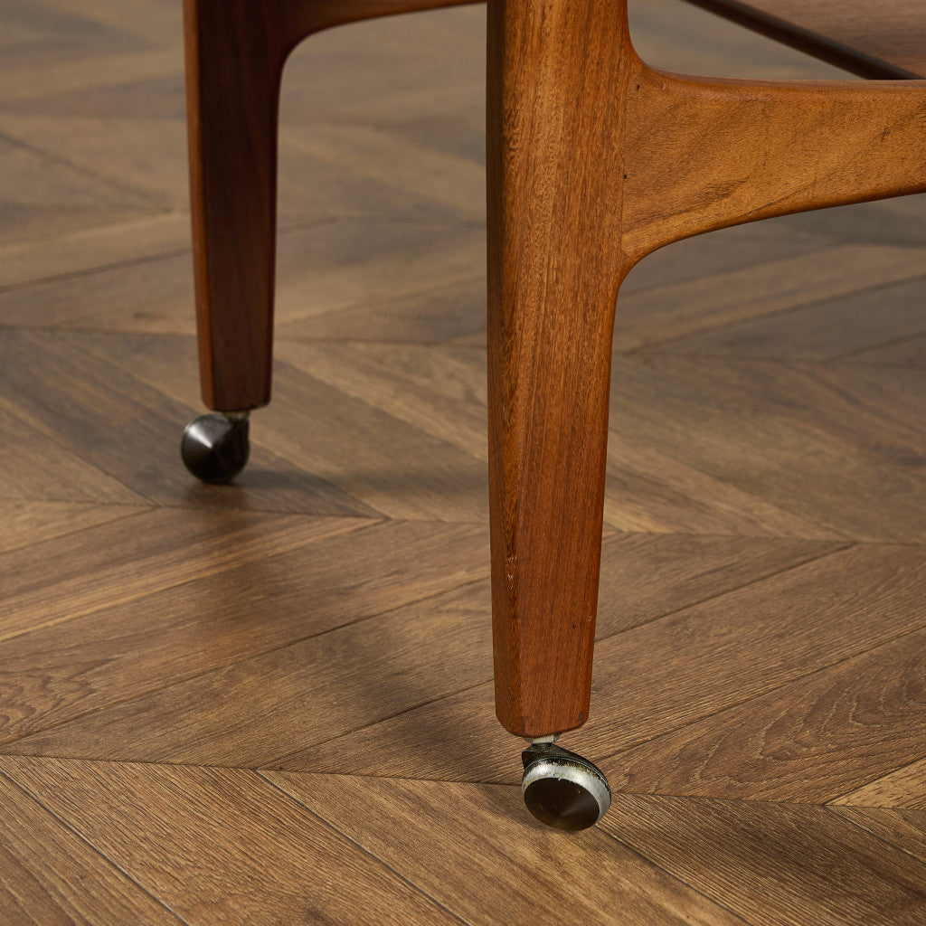 ロングジョン ヴィンテージ ガラストップ コーヒーテーブル