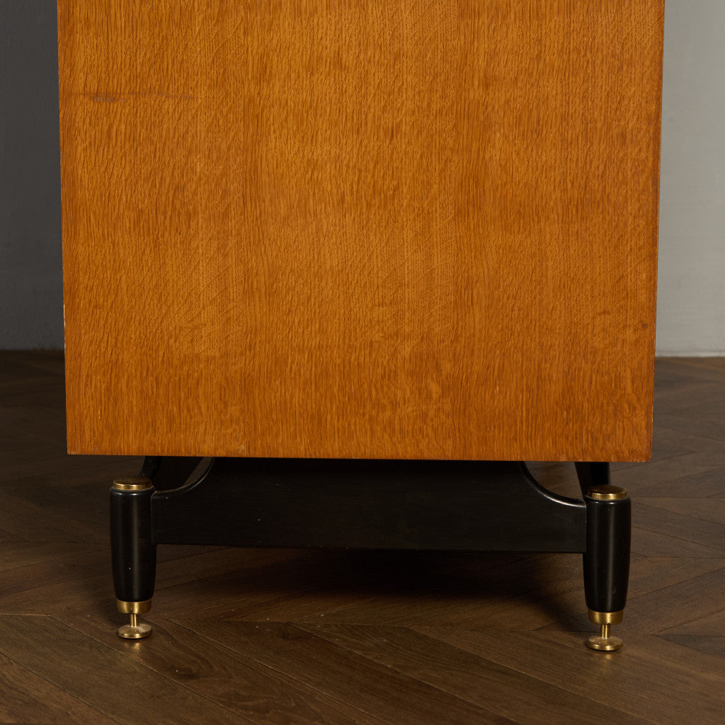 Chinese white ヴィンテージ 3ドア ワードローブ 初期ゴールドラベル