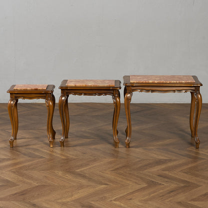 英国 クラシック 大理石 ネストテーブル サイドテーブル #96617